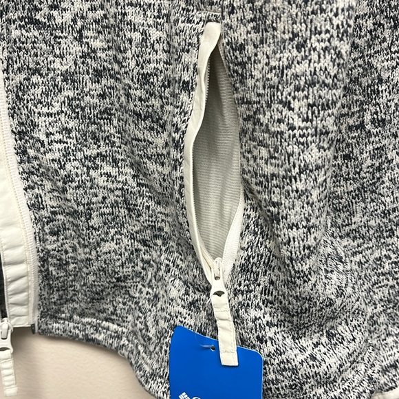 💕NEW Women's Sweater Weather™ Full Zip Jacket in Chalk Heather, Size Large - Picture 5 of 10